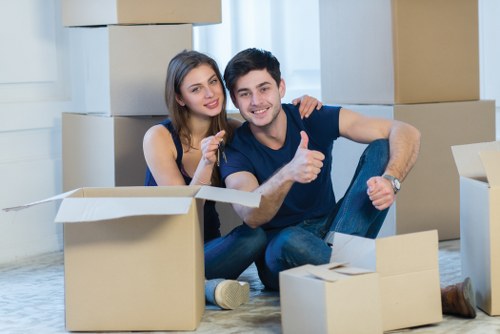 Professional Movers Handling Furniture